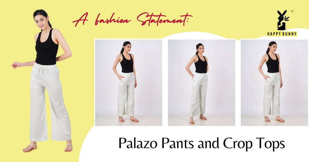 plazo with crop top